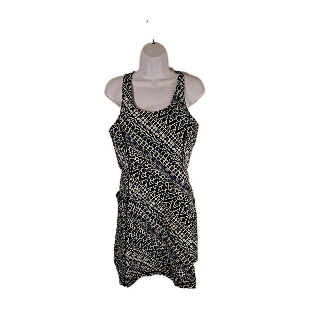 Sweaty Betty Women's Power Workout Dress Size M (8/10) Blue Tennis Print Stretch